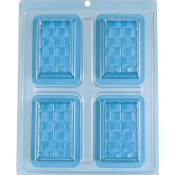Moule chocolat en 3 parties 4 mini tablettes 3D