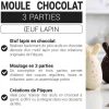 Moule chocolat en 3 parties Oeuf lapin
