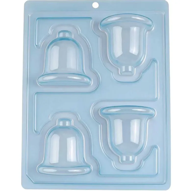 Moule chocolat en 3 parties Petites cloches