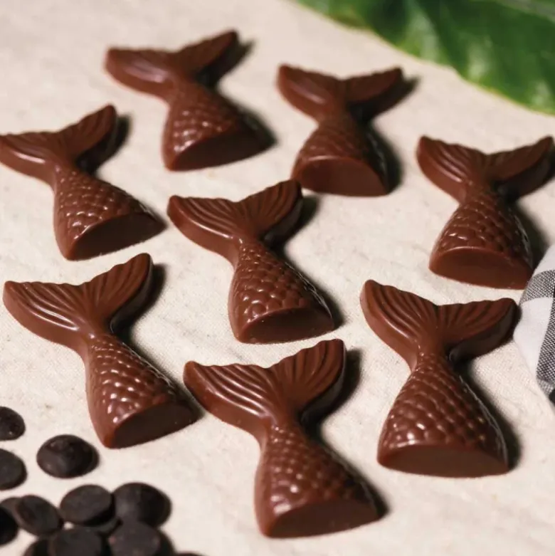Moule chocolat en 3 parties queue de sirène