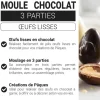 Moule chocolat en 3 parties Œufs lisses