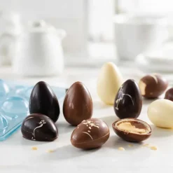 Moule chocolat en 3 parties Œufs lisses
