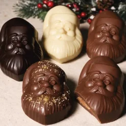 Moule chocolat en 3 parties Visage du père Noël Patisdécor