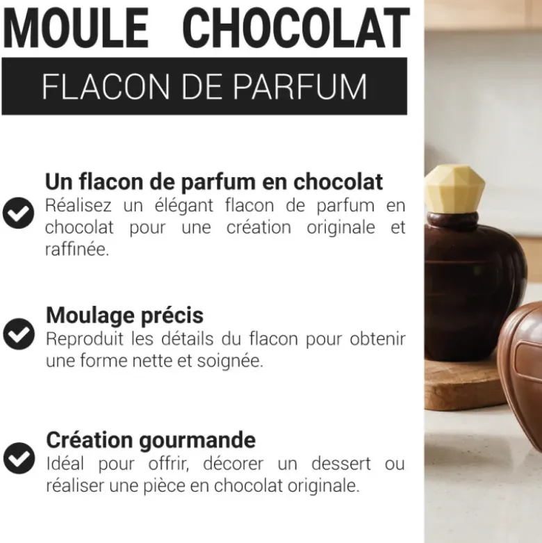 Moule chocolat flacon de parfum