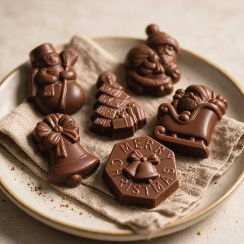 Moule chocolat 24 fritures de Noël