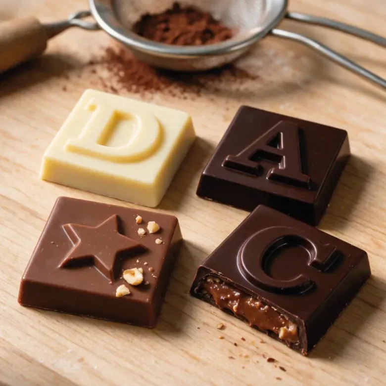 Moule chocolat Napolitains Alphabet