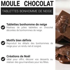 Moule chocolat napolitains bonhomme de neige