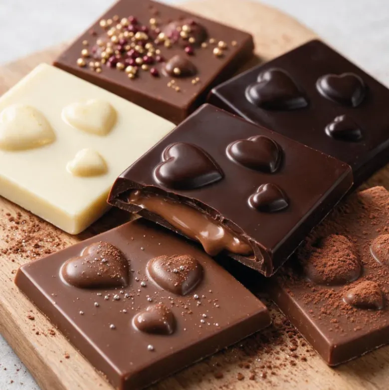 Moule chocolat Napolitains 3 coeurs