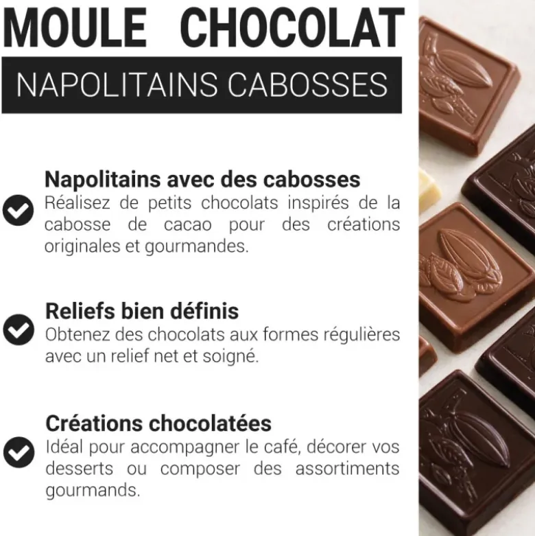 Moule Chocolat Napolitains Cabosses