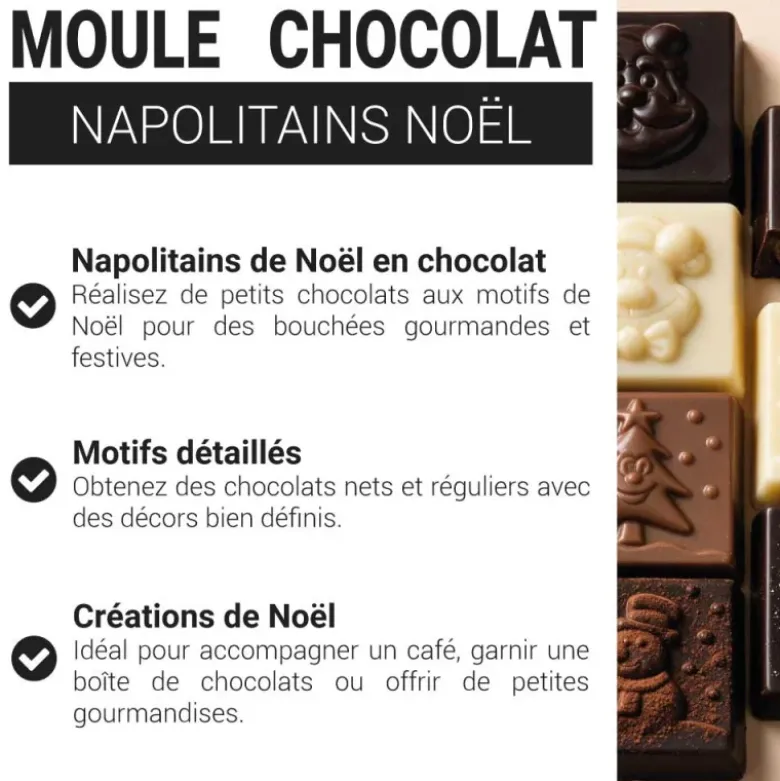 Moule chocolat Napolitains Noël