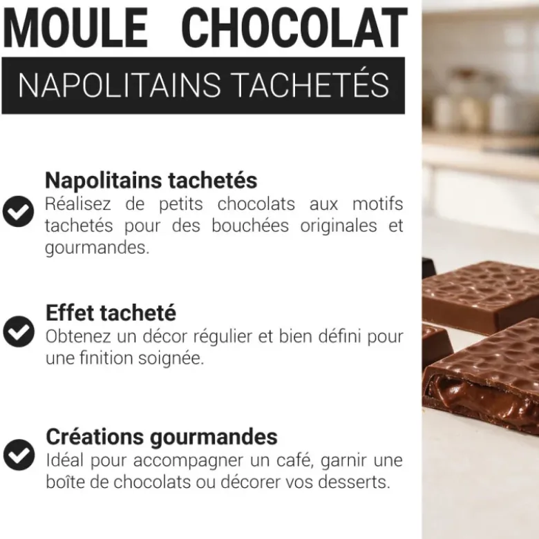 Moule chocolat Napolitains Tachetés