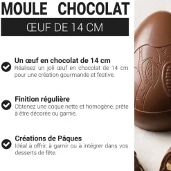 Moule chocolat oeuf 14 cm