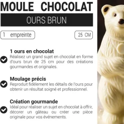 Moule à chocolat Ours Brun 25 cm