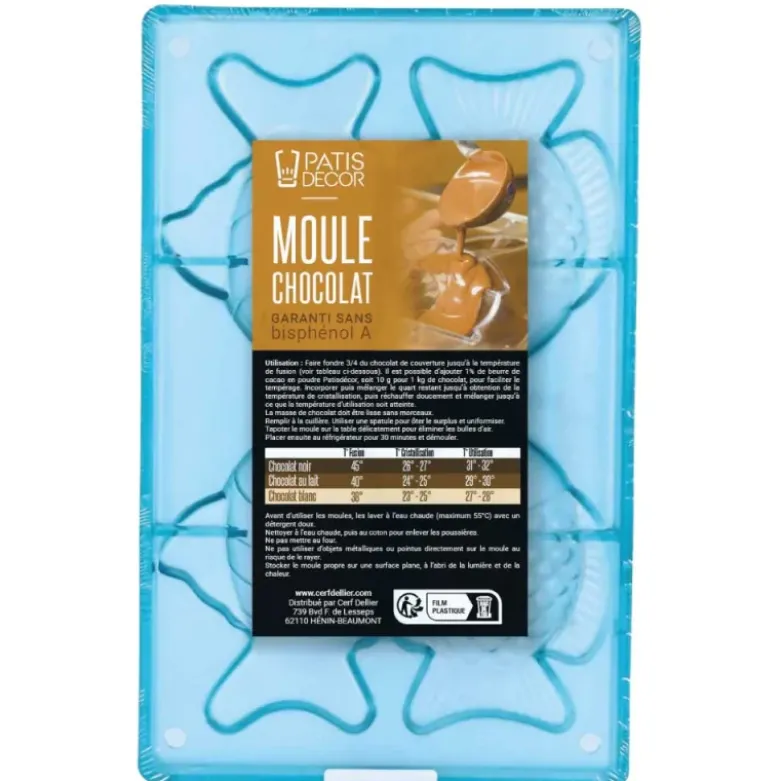 Moule chocolat 2 poissons tropicaux