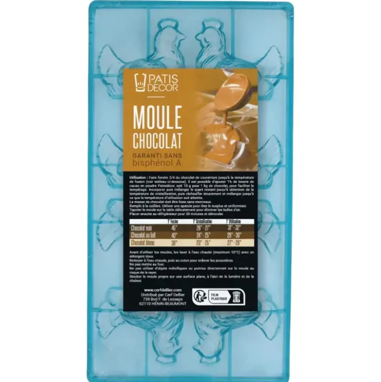 Moule chocolat Poules couveuses 7 cm