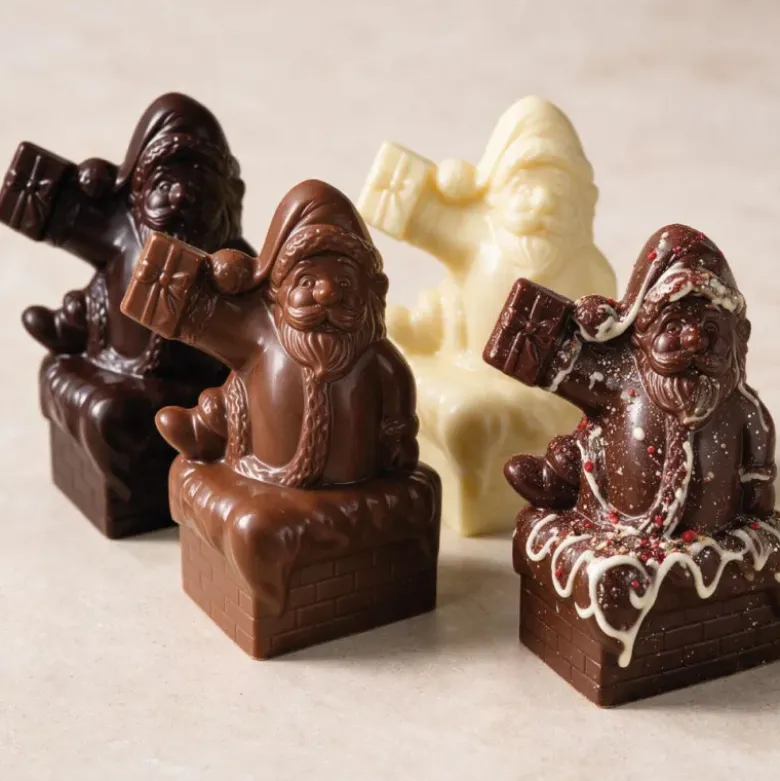 Moule chocolat Père Noël cheminée