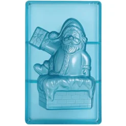Moule chocolat Père Noël cheminée