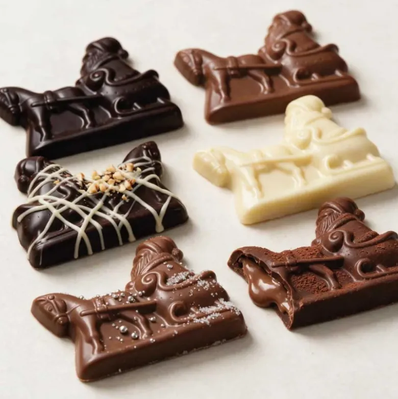 Moule chocolat Père Noël traineau