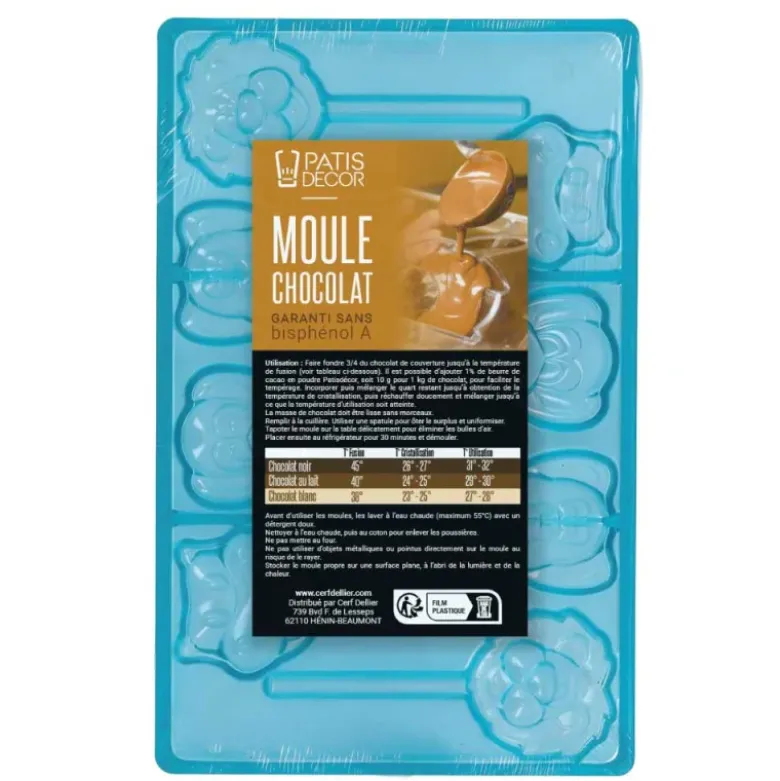 Moule Chocolat Sucettes Animaux de la Jungle
