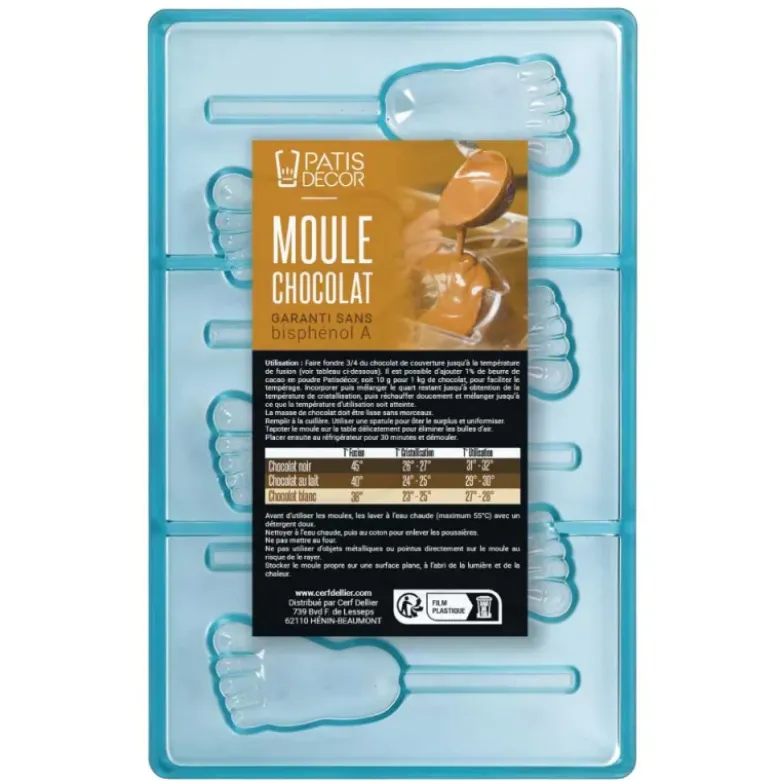 Moule Chocolat Sucettes Pied