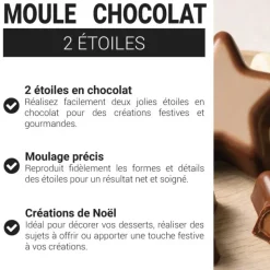 Moule chocolat 2 étoiles