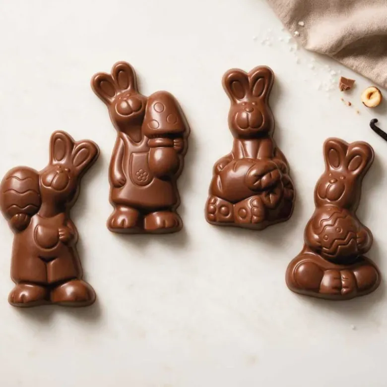 Moule friture en chocolat petits lapins 4 g