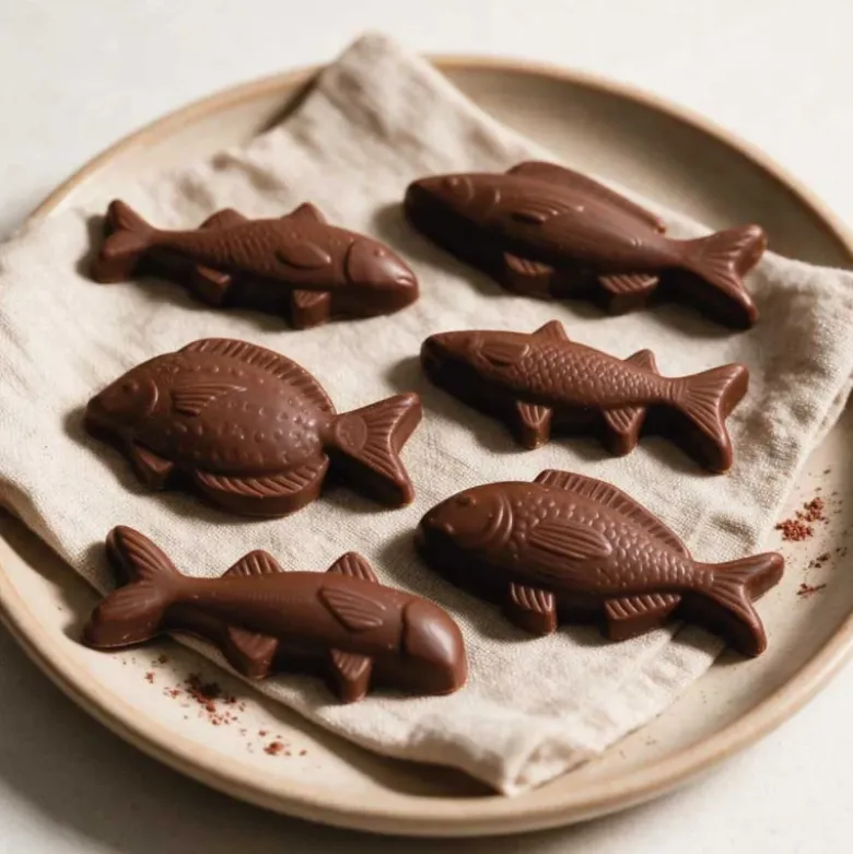 Moule fritures en chocolat poissons assortis