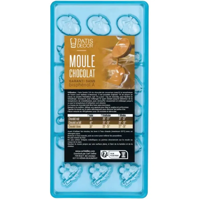 Moule fritures en chocolat 6 sujets de Pâques