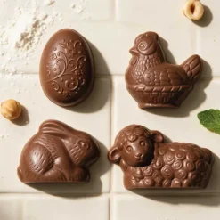Moule fritures en chocolat 4 sujets de Pâques