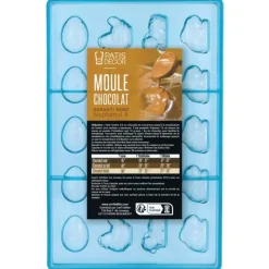 Moule fritures en chocolat 4 sujets de Pâques