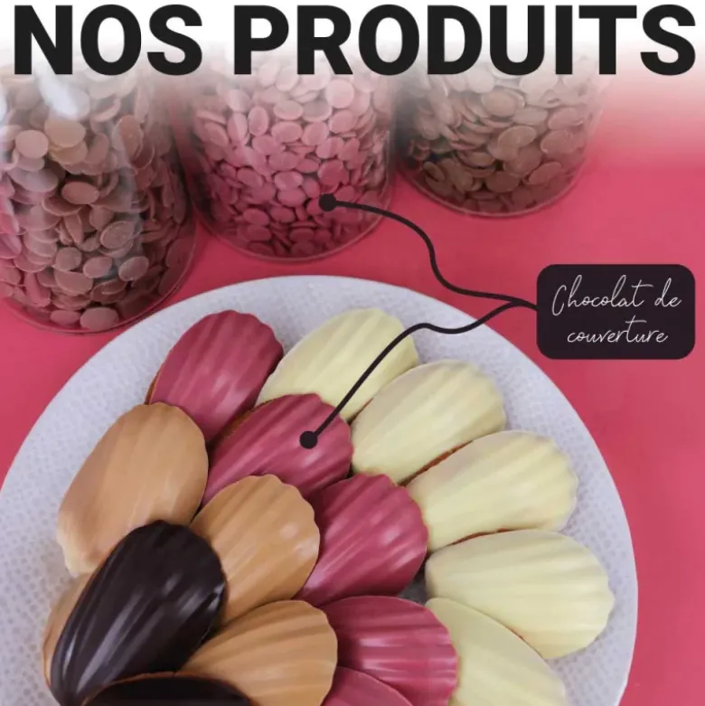 Moule 20 mini-madeleines en acier antiadhérent sans PFAS 4x3cm