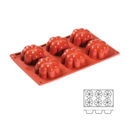 Moule silicone 6 charlottes