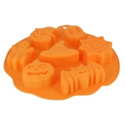 Moule Silicone 7 Empreintes Sujets d'Halloween - Ø 25,5 cm