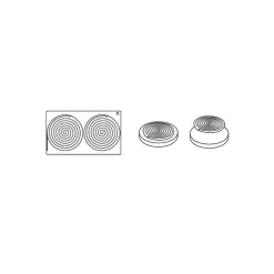Moule silicone Ipnosi moyen Pavoni
