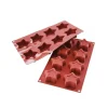 Moule silicone 8 étoiles