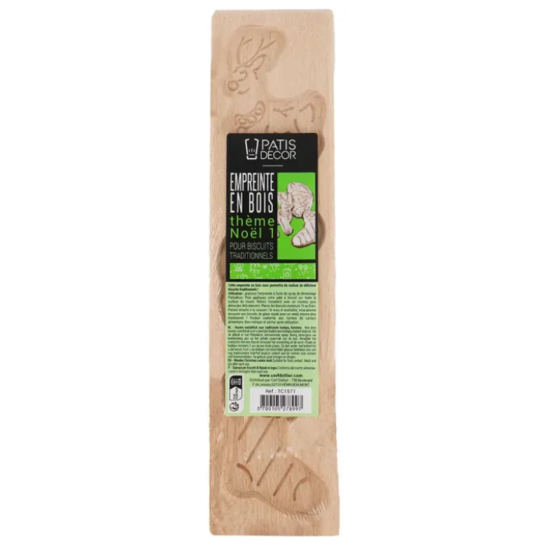 Moule à spéculoos en bois Noël