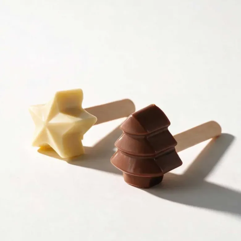 Moule sucette chocolat de Noël