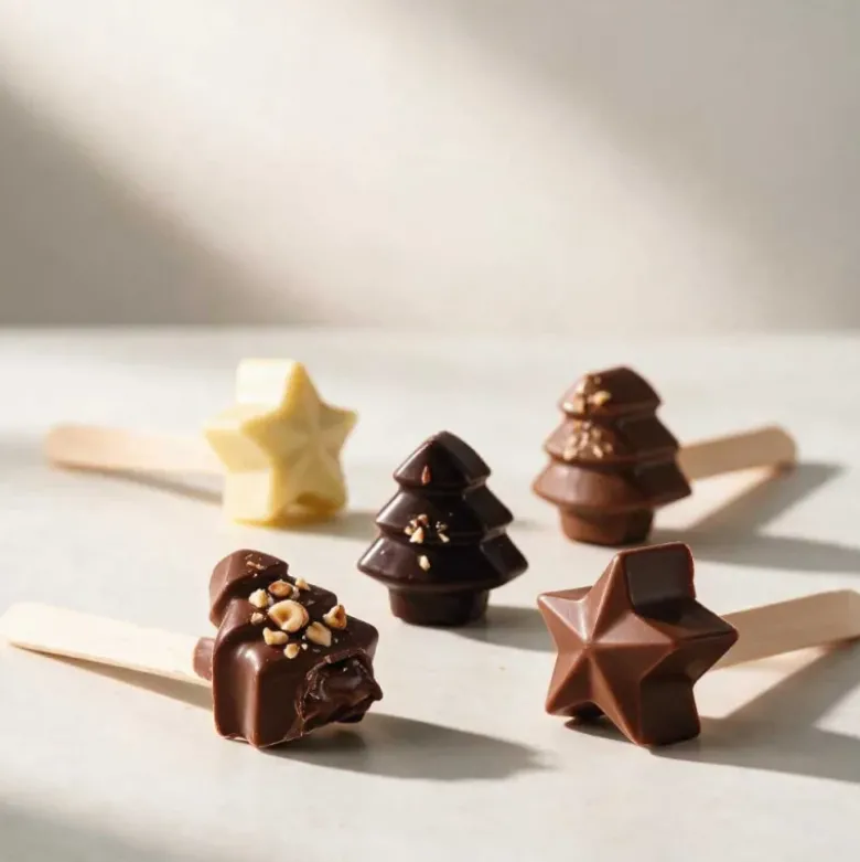 Moule sucette chocolat de Noël