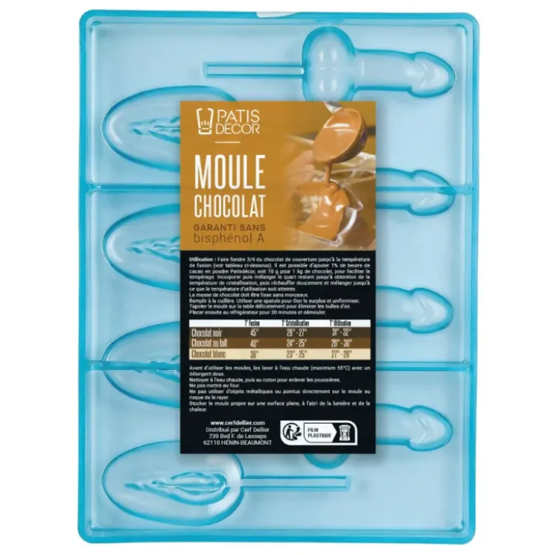 Moule sucettes chocolat sexy