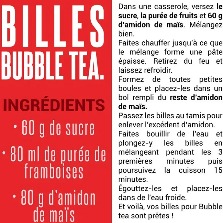 10 pailles en papier spécial bubble tea