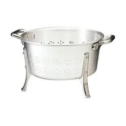 passoire en aluminium à pieds et à anses 28 cm