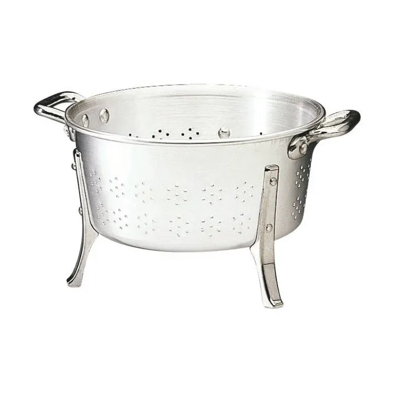 Passoire en aluminium à pieds et à anses 40 cm