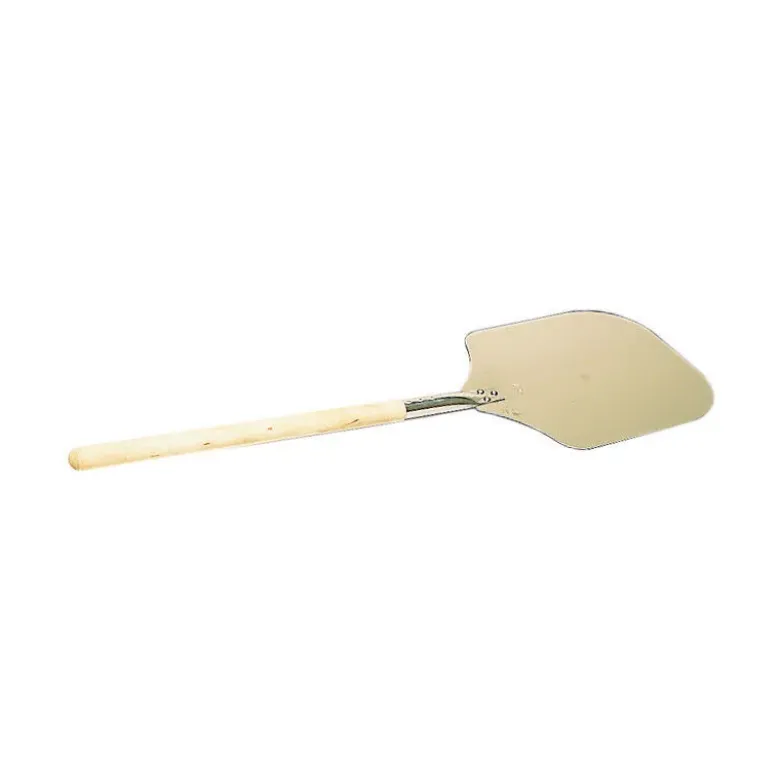 pelle à pizza aluminium 35x30 cm manche bois longueur totale 132.5 cm