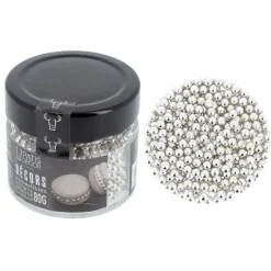 Perles argentées comestibles