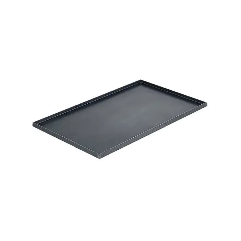 Plaque bords droits en tôle d'acier 40x30 cm De Buyer