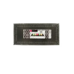 Plateau dentelle rectangulaire noir