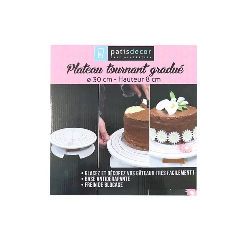 Plateau tournant gradué 30 cm