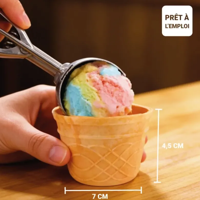 30 pots à glaces en azyme 80 ml