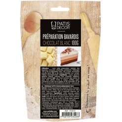 Préparation bavarois Chocolat Blanc - 100g