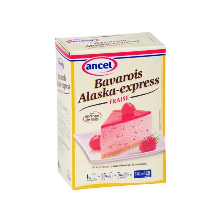 Préparation bavarois fraise Alaska Express 1 kg